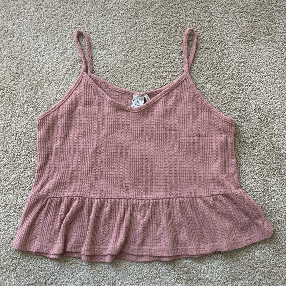 Peachy peplum top